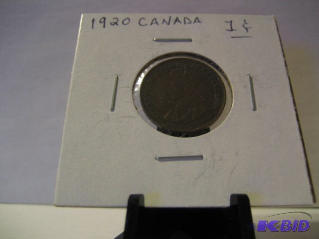 lot 192 image: 1920 CANADA ONE CENT...