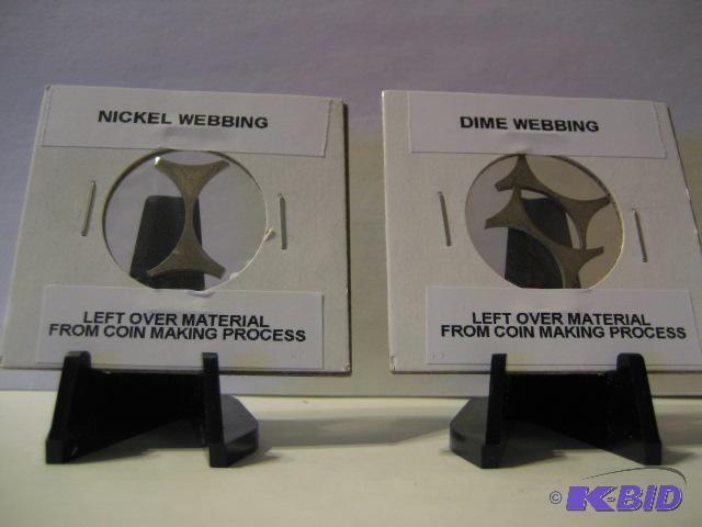 lot 194 image: NICKEL AND DIME WEBBING LEFT OVER MATERIAL FR...