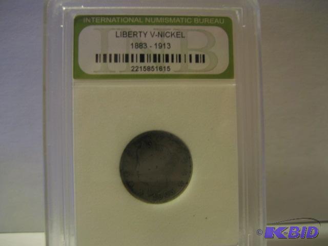 lot 201 image: 1905 LIBERTY V NICKEL SLAB INTERNATIONAL NUMA...