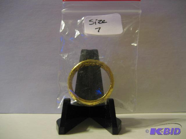 lot 209 image: LORD OF RINGS  RING OF POWER 24K GOLD PLATED...