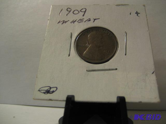 lot 25 image: 1909 WHEAT PENNY CENT...