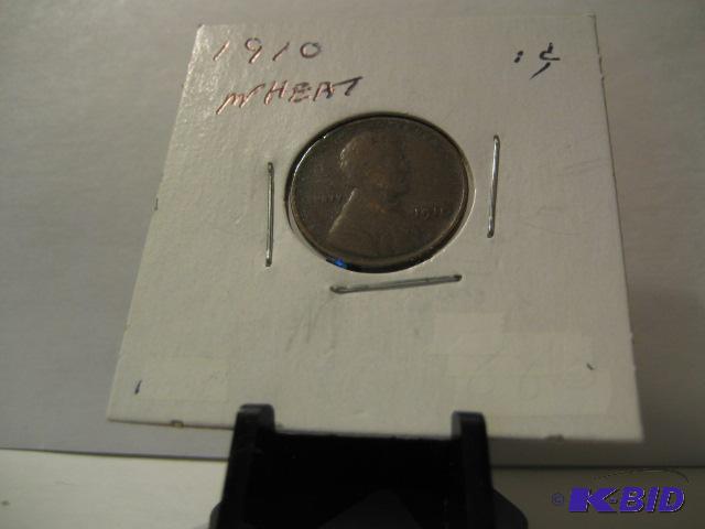 lot 26 image: 1910 WHEAT PENNY CENT...