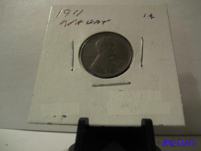 lot 27 image: 1911 WHEAT PENNY CENT...