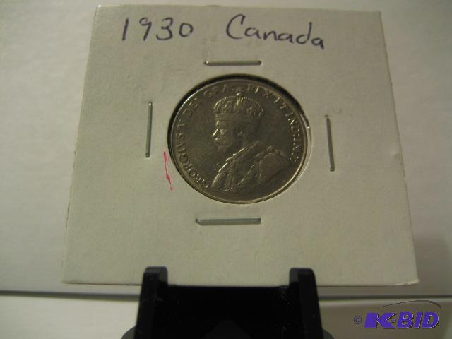 lot 65 image: 1930 CANADA FIVE CENT...