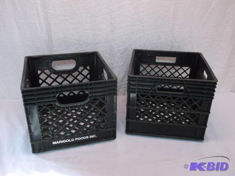 lot 106 image: Pair of milk crates both in good usable condi...