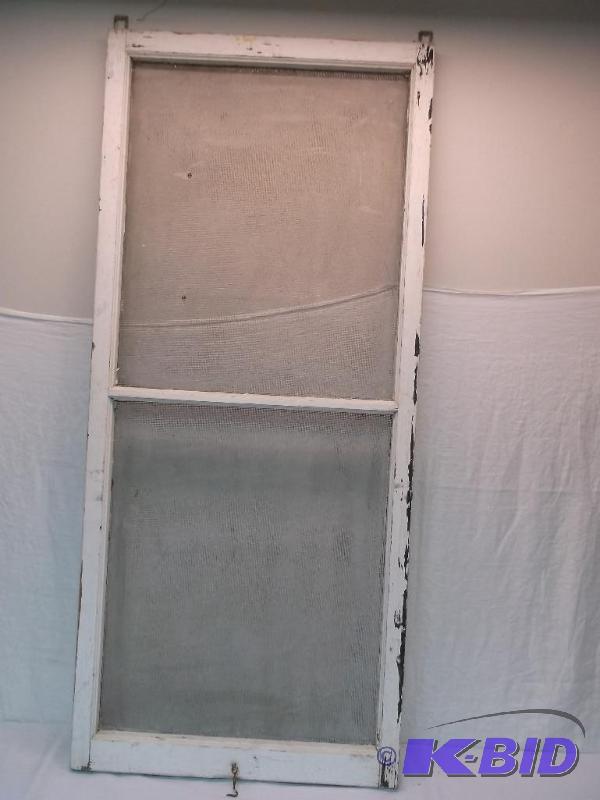 lot 108 image: Vintage window screen measuring 23 34" ...