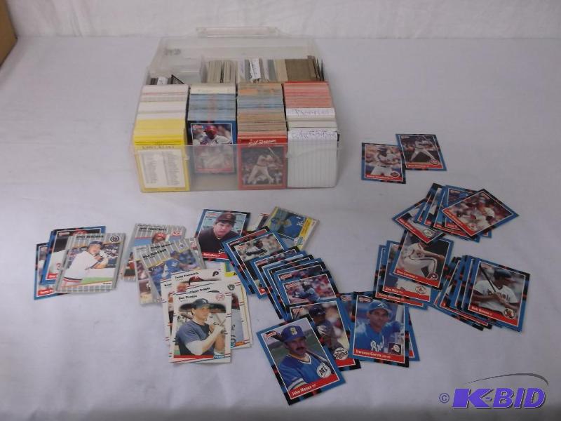 lot 56 image: Collectable baseball cards about 1500 in plas...