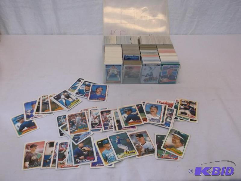 lot 57 image: Collectable baseball cards about 1800 cards i...