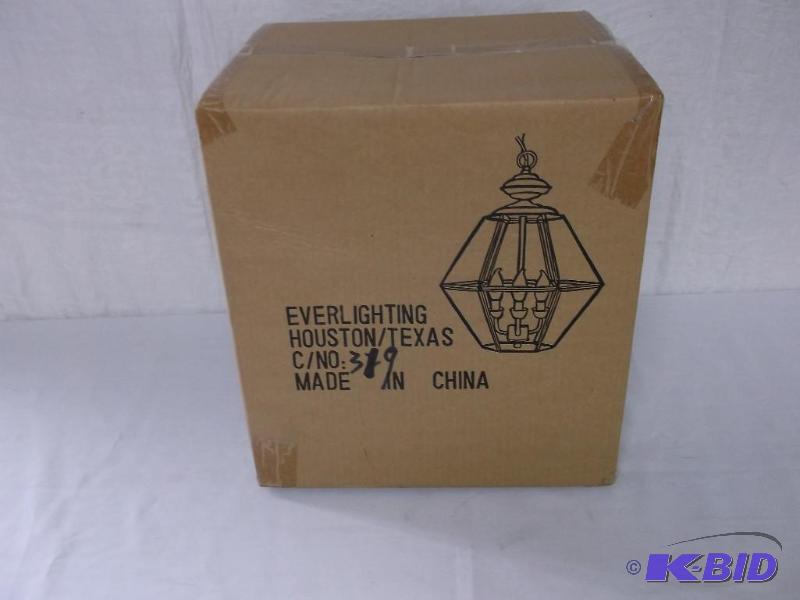 lot 61 image: Hanging light new in box....