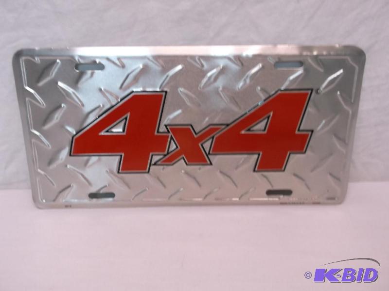 lot 69 image: Collectable embossed license plate sign....