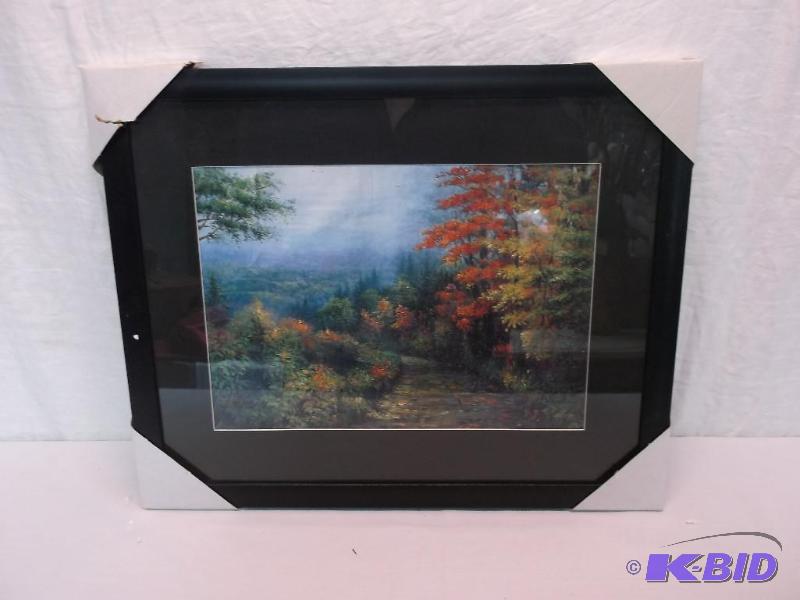 lot 94 image: Beautiful framed scenery print measuring 21 1...