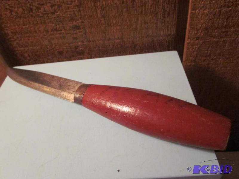 Vintage 8 inch wood handle straight knife.&nb...