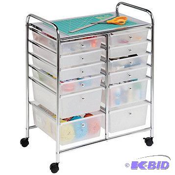 lot 2 image: New Honey Can 12 Drawer Mobile Organizer - MS...