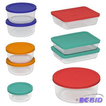 lot 21 image: New Open Box Pyrex Storage Plus 18-Pc. Contai...