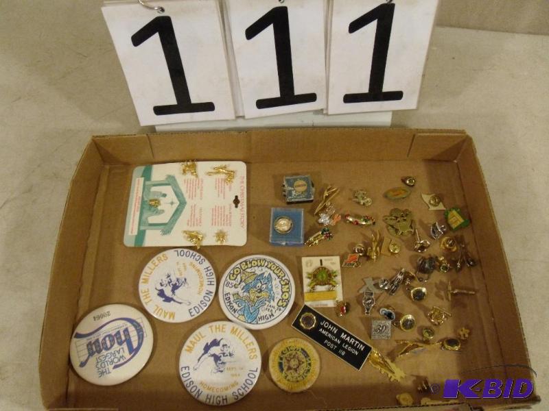 lot 111 image: Pins, Brooches, and More. Have no been looked...
