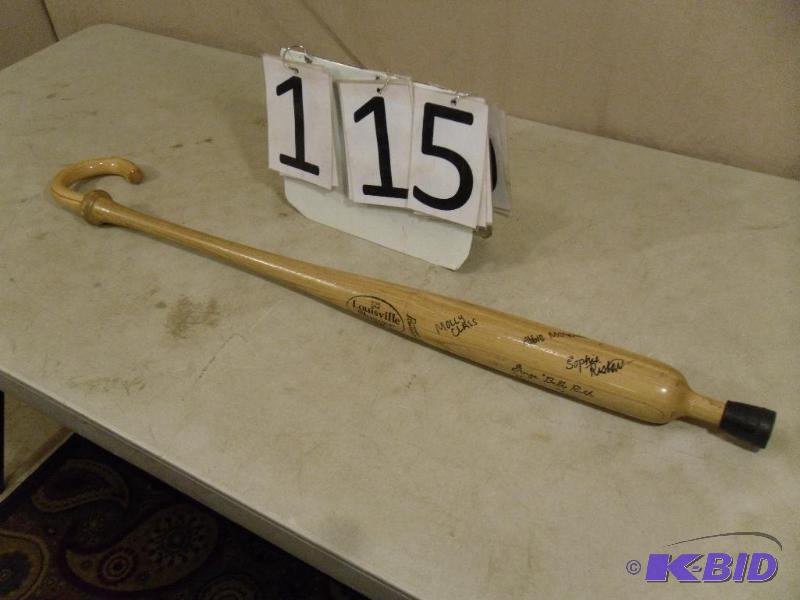 lot 115 image: Baseball Bat Cane. Very neat Approx. 36.25&q...