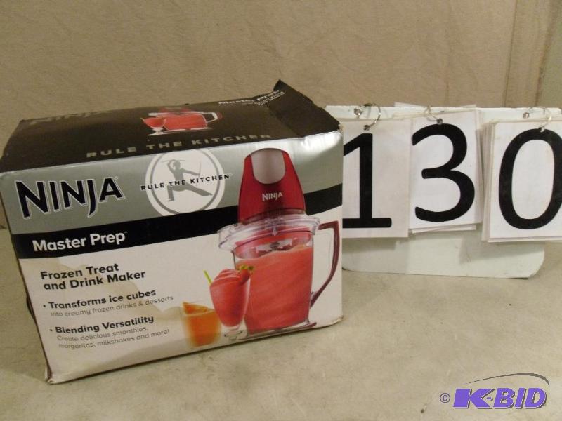 lot 130 image: Red New Ninja Master Prep Frozen Treat and Dr...