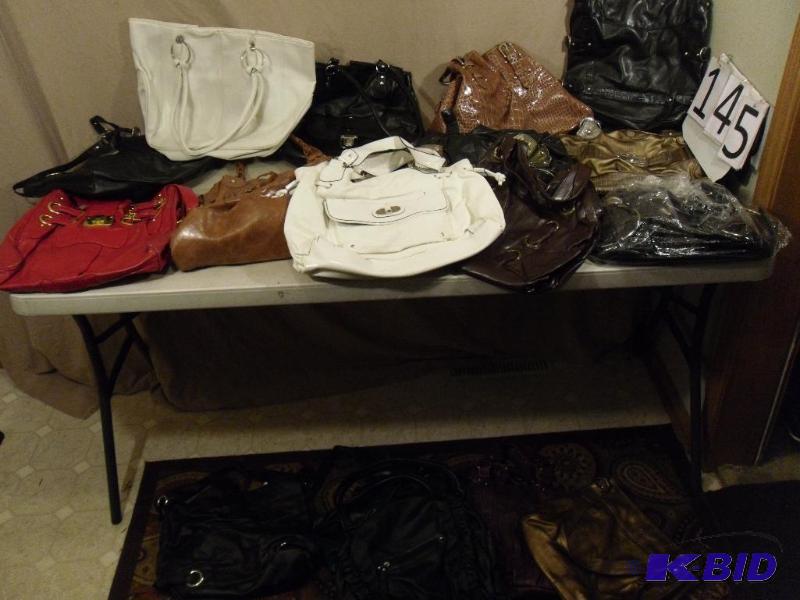 lot 145 image: Lot of Assorted Bags and Purses. Styles, size...
