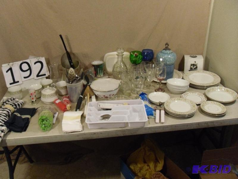lot 192 image: Utensils, Silverware, Stemware, Tabletop Fire...