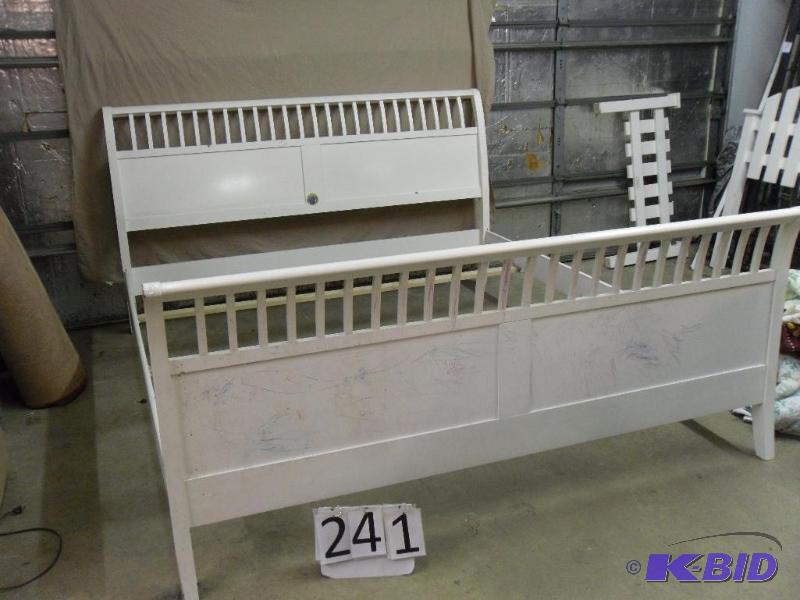 lot 241 image: King size bed including headboard, footboard,...