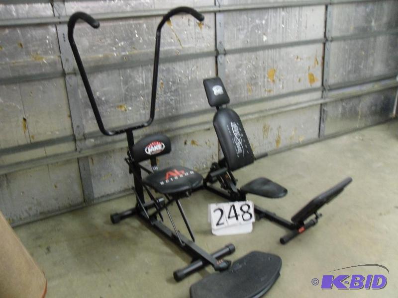 lot 248 image: 2 pcs of exercise equipment. Body by Jake Bun...