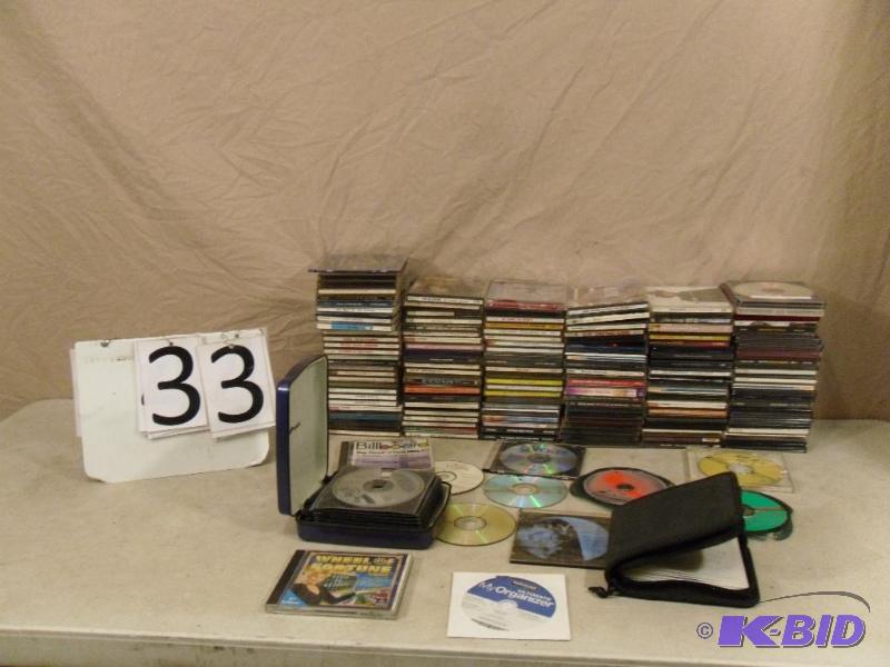 lot 33 image: Large Lot of Assorted CDs and More. Some may...