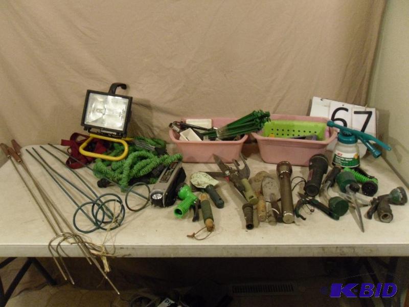 lot 67 image: Outdoor items, sprinklers, hose connections, ...