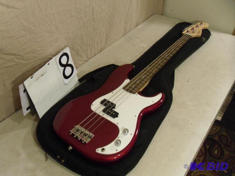 lot 8 image: Fender Squier&nbspP-Bass Guitar. Electric. C...