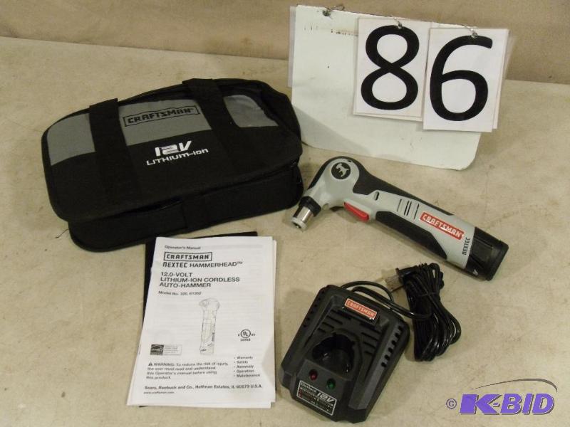 lot 86 image: Craftsman Nextec &quotHammerhead" 12 vo...