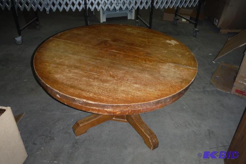 Wood Round Table