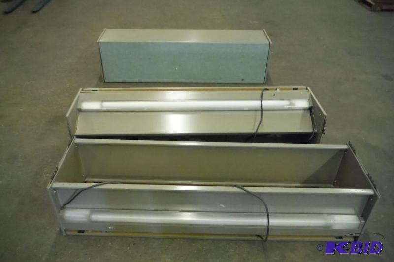 Three Haworth Overhead bins with lights(For cubicles)