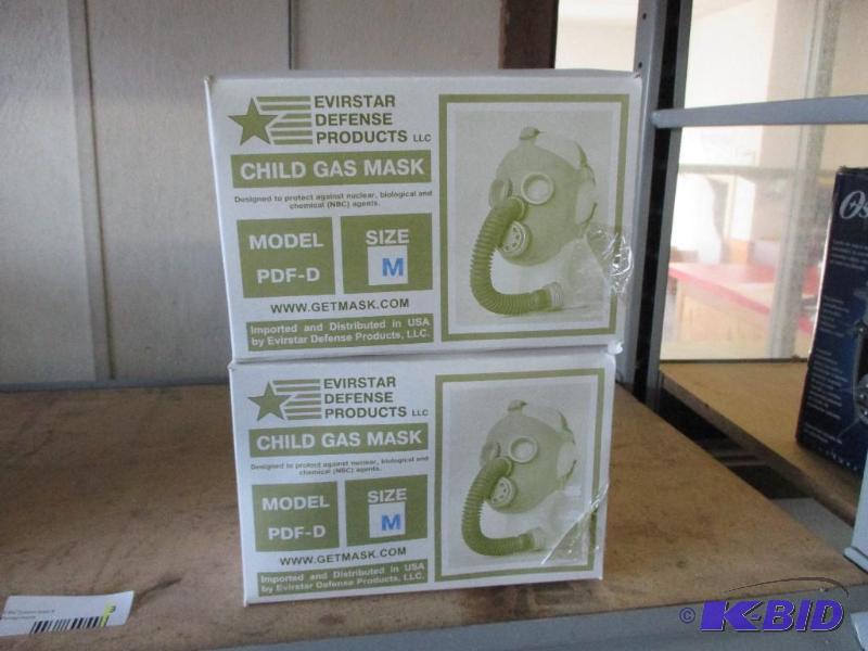 2 New childs gas masks, size m...