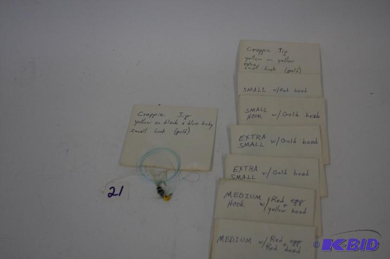 8 packages of hand made jigs. New. Fly fishin...