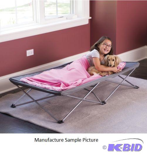 lot 100 image: Extra Long My Cot Portable Travel Bed - Navy ...