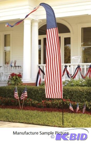 lot 111 image: Stars and Stripes Flag - Our 9-ft. tall Stars...