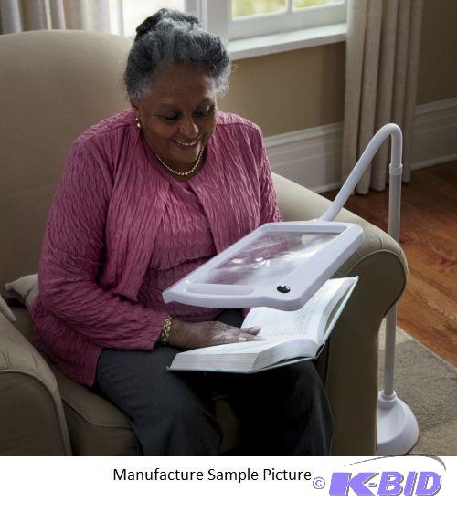 lot 134 image: Lighted Full Page Magnifier - This&nbsphands...