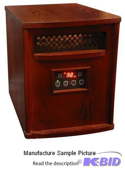 lot 138 image: Infrared Cherry Finish Heater - Digital contr...