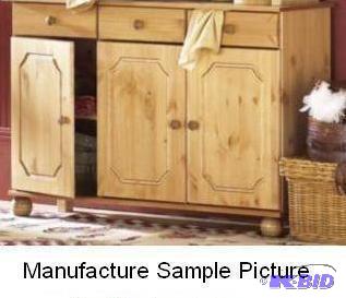 lot 141 image: Natural Finish Sideboard - 46.25" W x 31...