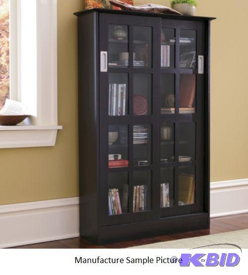 lot 150 image: Black Sliding Door Cabinet Exclusive -&nbspT...