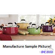 lot 158 image: Cookware Set - 8 Piece - Purple, yellow, gree...
