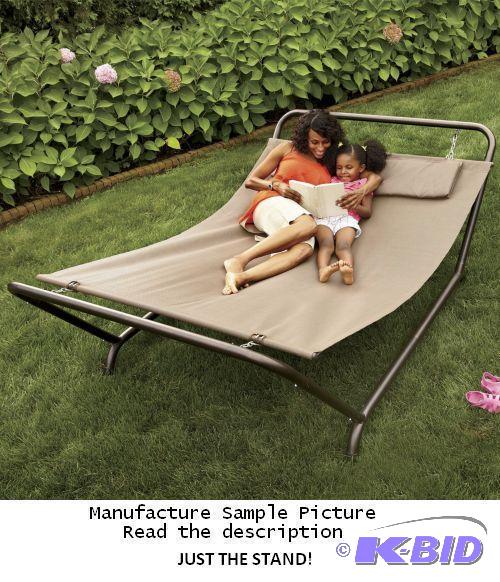 lot 160 image: S C Double Person Hammock Stand - JUST THE ST...
