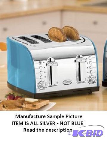 lot 198 image: Ginnys Four Slice Toaster - SILVER -&nbspSet...