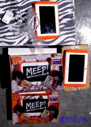 lot 214 image: Lot of 4 Meep Tablets - One power cord includ...