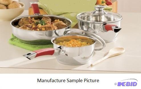 lot 48 image: Ginnys Stainless Steel Five Piece Cookware S...