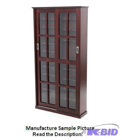 lot 60 image: Sliding Door Cabinet Exclusive - Cherry finis...
