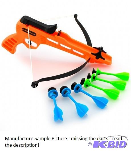 lot 61 image: Crossdart Game - Has 2 bows, 2 guns, 1 target...