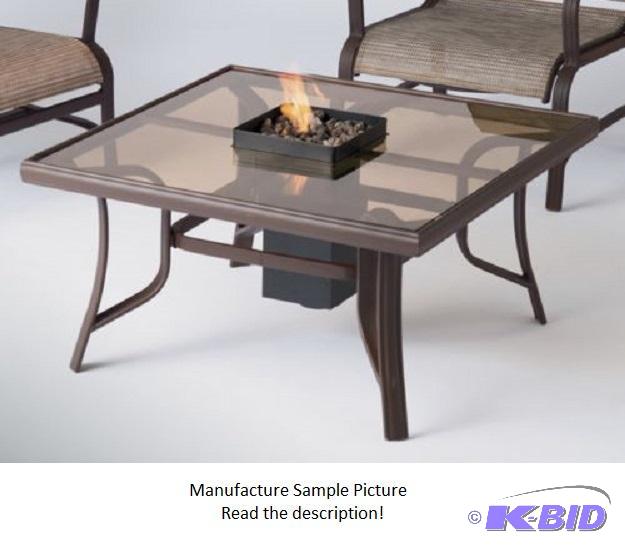 lot 85 image: Outdoor Fire Pit Table - Table Only - No Glas...
