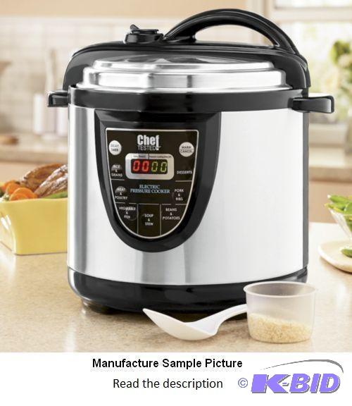 lot 99 image: Chef Tested 6 Quart Electric Pressure Cooker ...