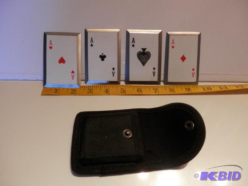 Set of New Steel throwing cards