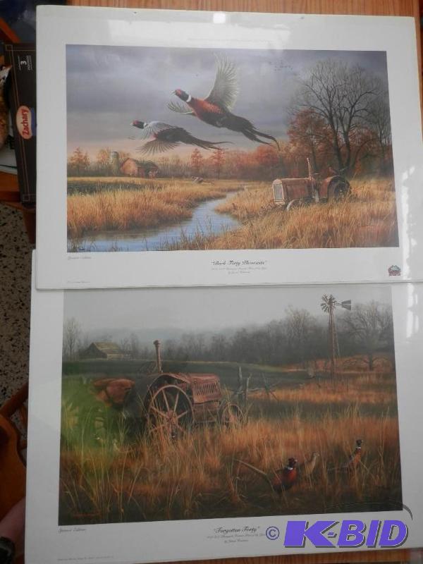2 signed and numbered 28.5 x 20 Prints